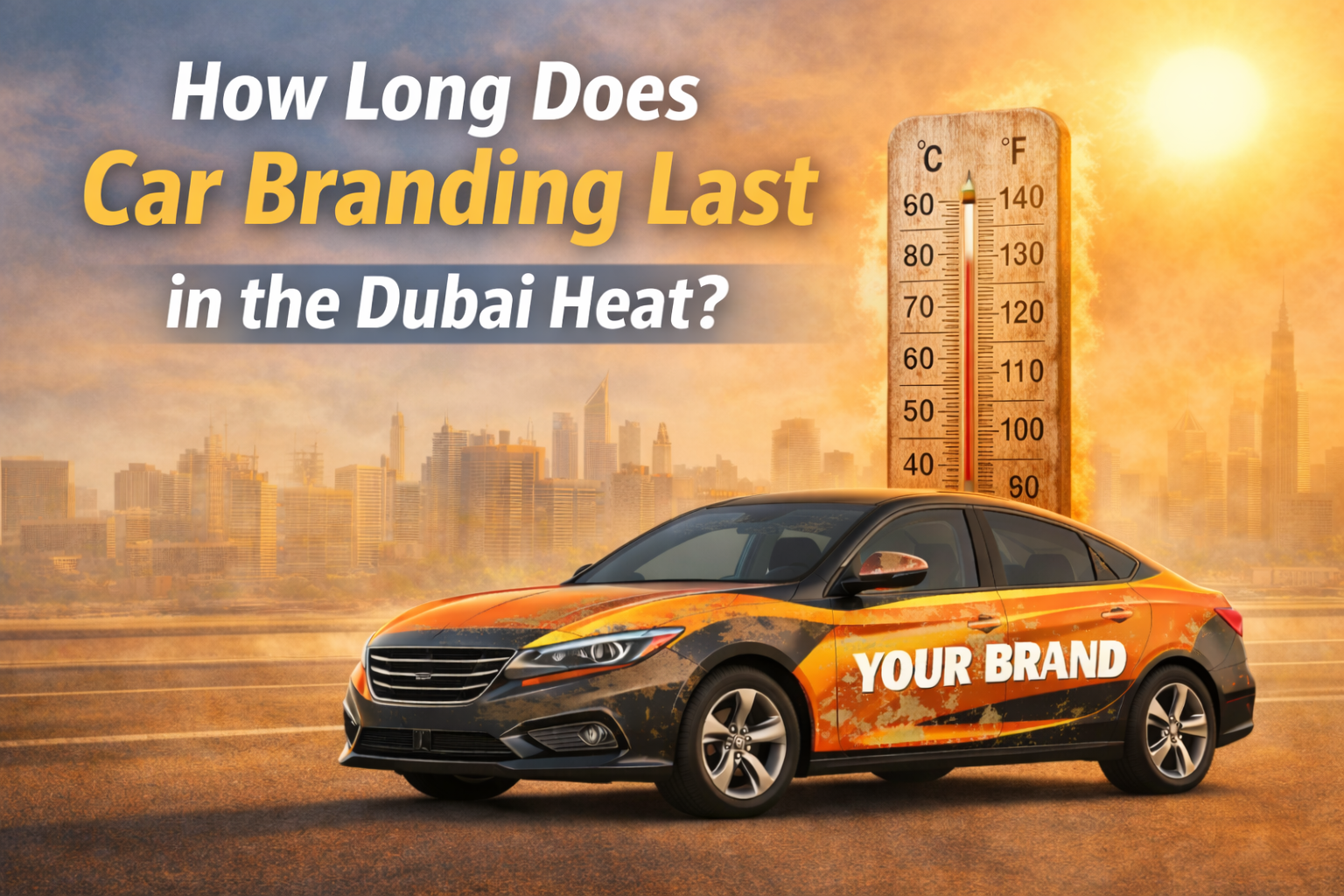 car branding durability UAE extreme weather conditions