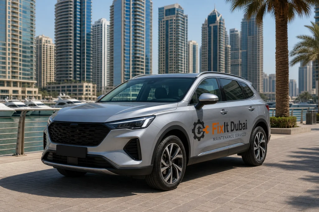 Professional car decals Dubai for advertising and company logo installation