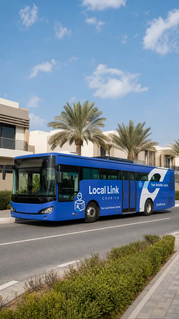 Bus branding services in JLT Dubai with custom vehicle wraps and advertising graphics for business promotion