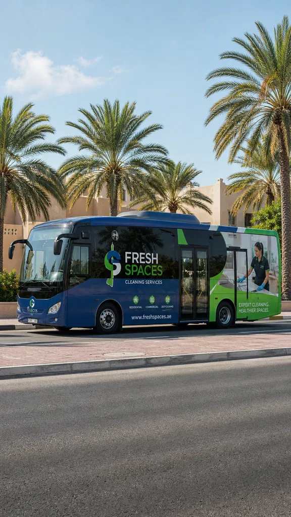 bus branding service in Dubai for commercial advertising campaigns