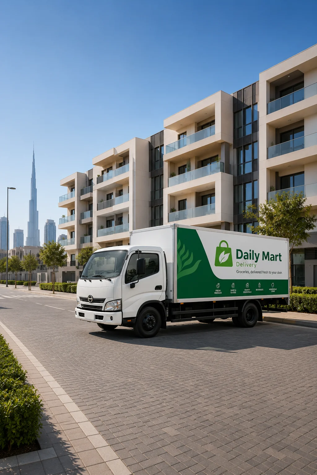High-quality custom truck branding in Dubai