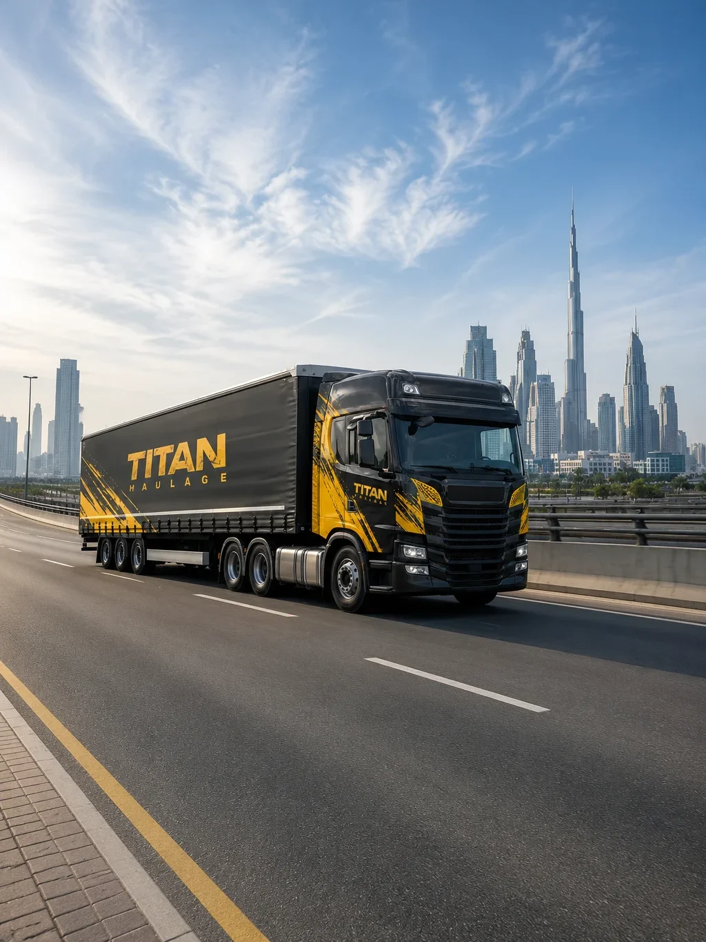 Truck branding services for logistics and mobile advertising in Dubai – Jebel Ali, Ras Al Khor, Industrial Area